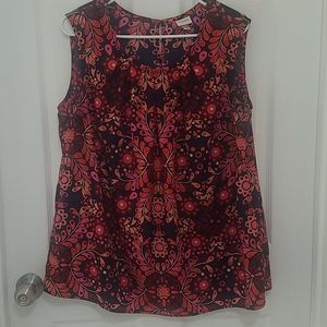 Merona multi color patterned top